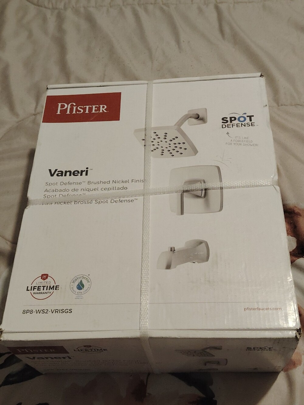 Vaneri Brushed Nickel Shower Faucet Trim - Brushed Nickel